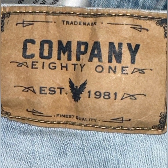 Company Eighty One 5 pocket white wash shorts size 38 - Picture 4 of 6